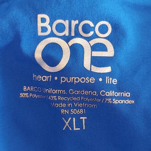 Barco One Scrubs Pants Adult XLT Blue Jogger Drawstring Elastic Waistband - Picture 12 of 12